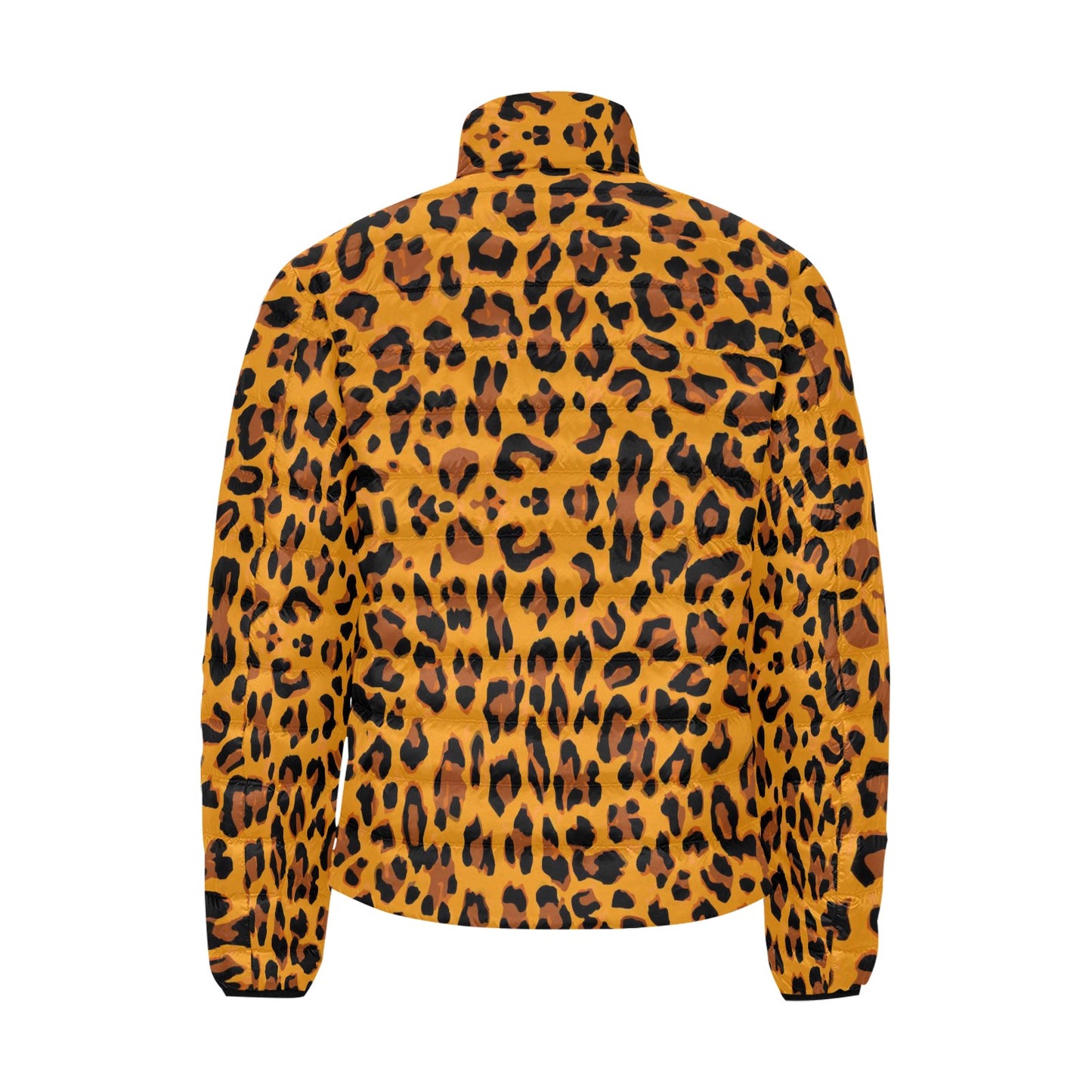 Traditional Leopard Print Men's Lightweight Bomber Jacket