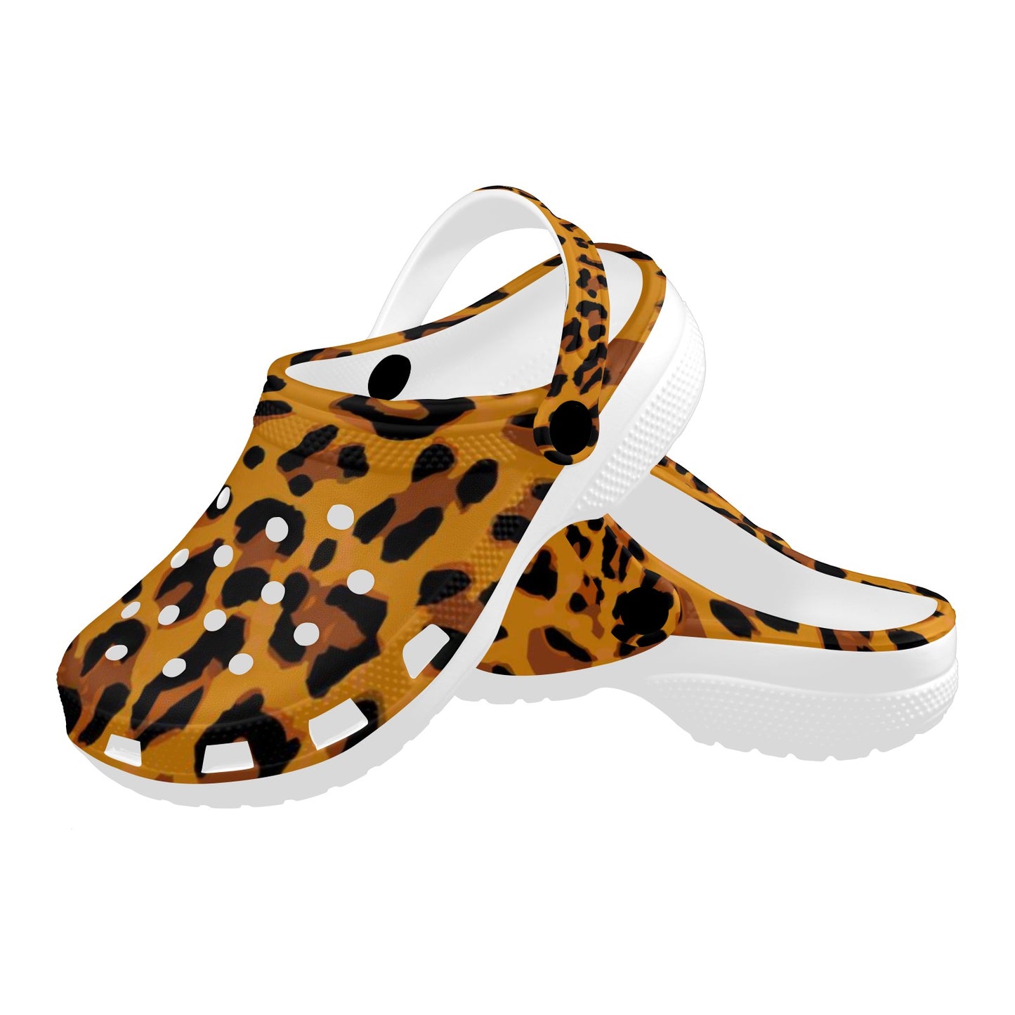 Traditional Leopard Print Adults Clogs