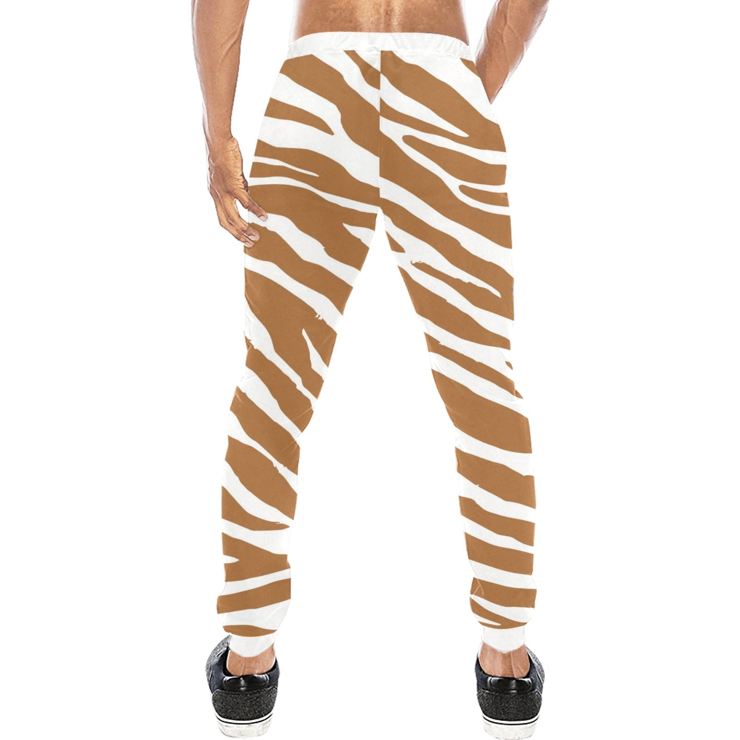 Brown Zebra Joggers Casual Baggy Slacks