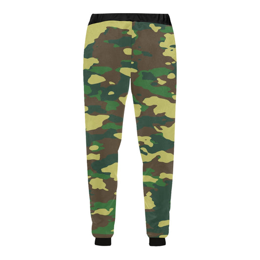 Green Camo Casual Baggy Slacks Joggers