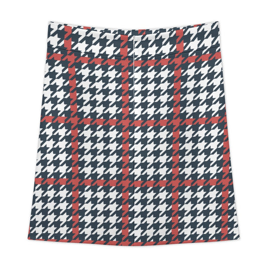 School Girl Plaid Zipper Skirt Dress