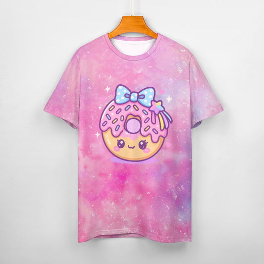 Harajuku Donut Galaxy Women's 100% Cotton T-Shirt