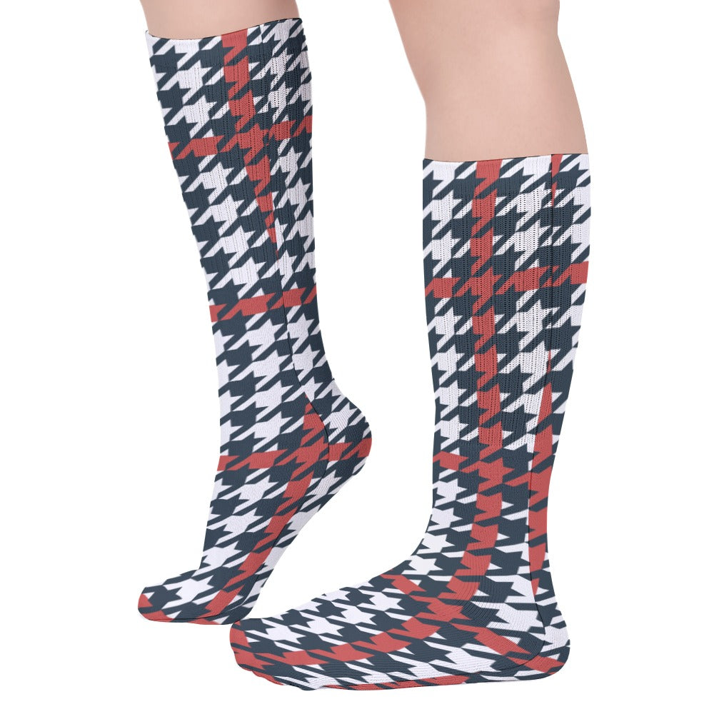 Plaid Breathable Stockings