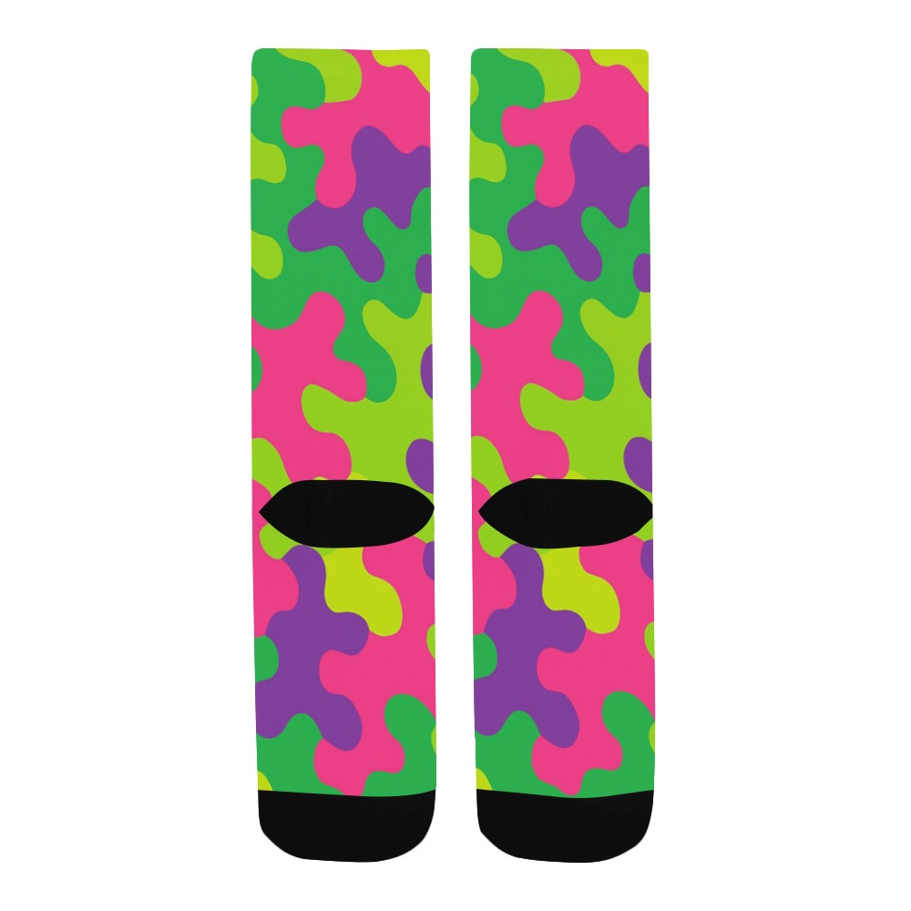 Harajuku Rainbow Camo Men's Custom Socks
