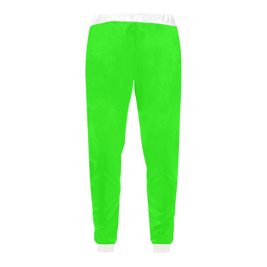 Highlighter Green Casual Baggy Joggers