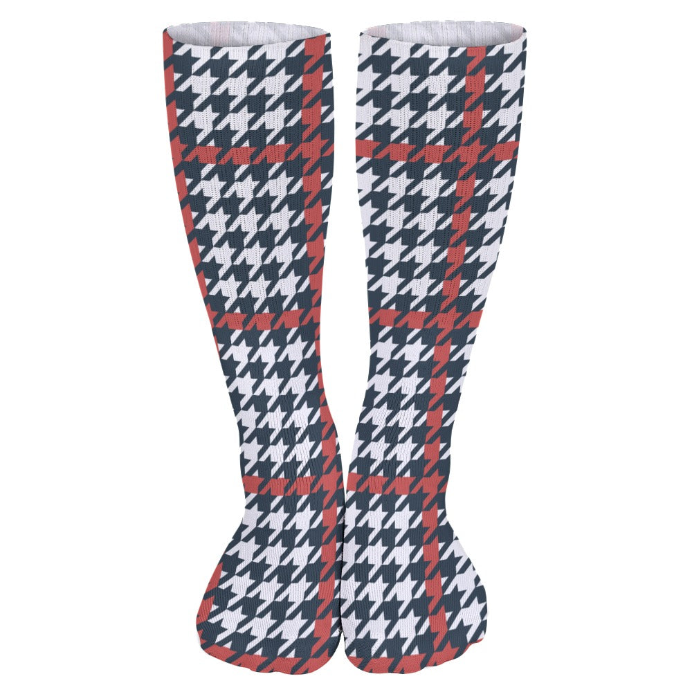 Plaid Breathable Stockings