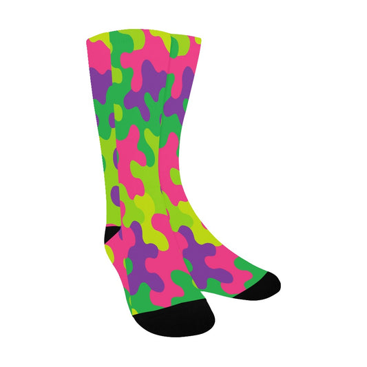 Harajuku Rainbow Camo Men's Custom Socks