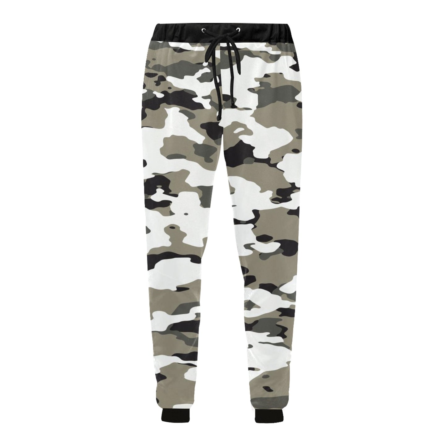 Black and White Camo Casual Baggy Slacks Joggers