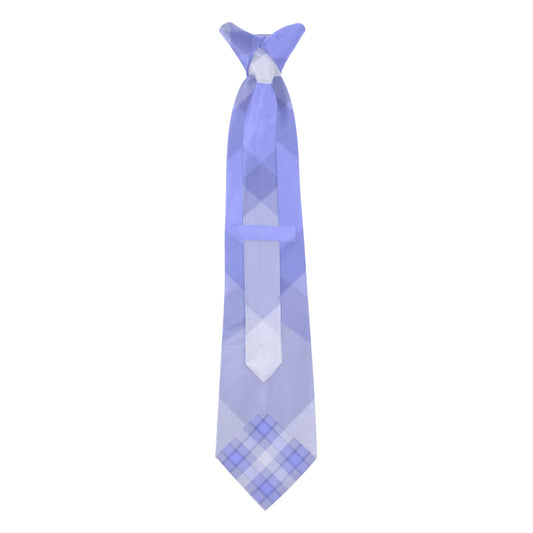 Blue Plaid Custom Peekaboo Necktie