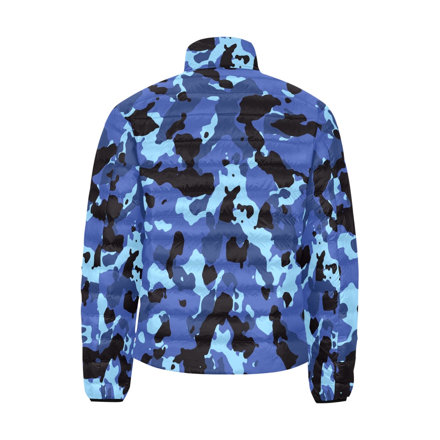 Blue Camo Men's Lightweight Bomber Jacket
