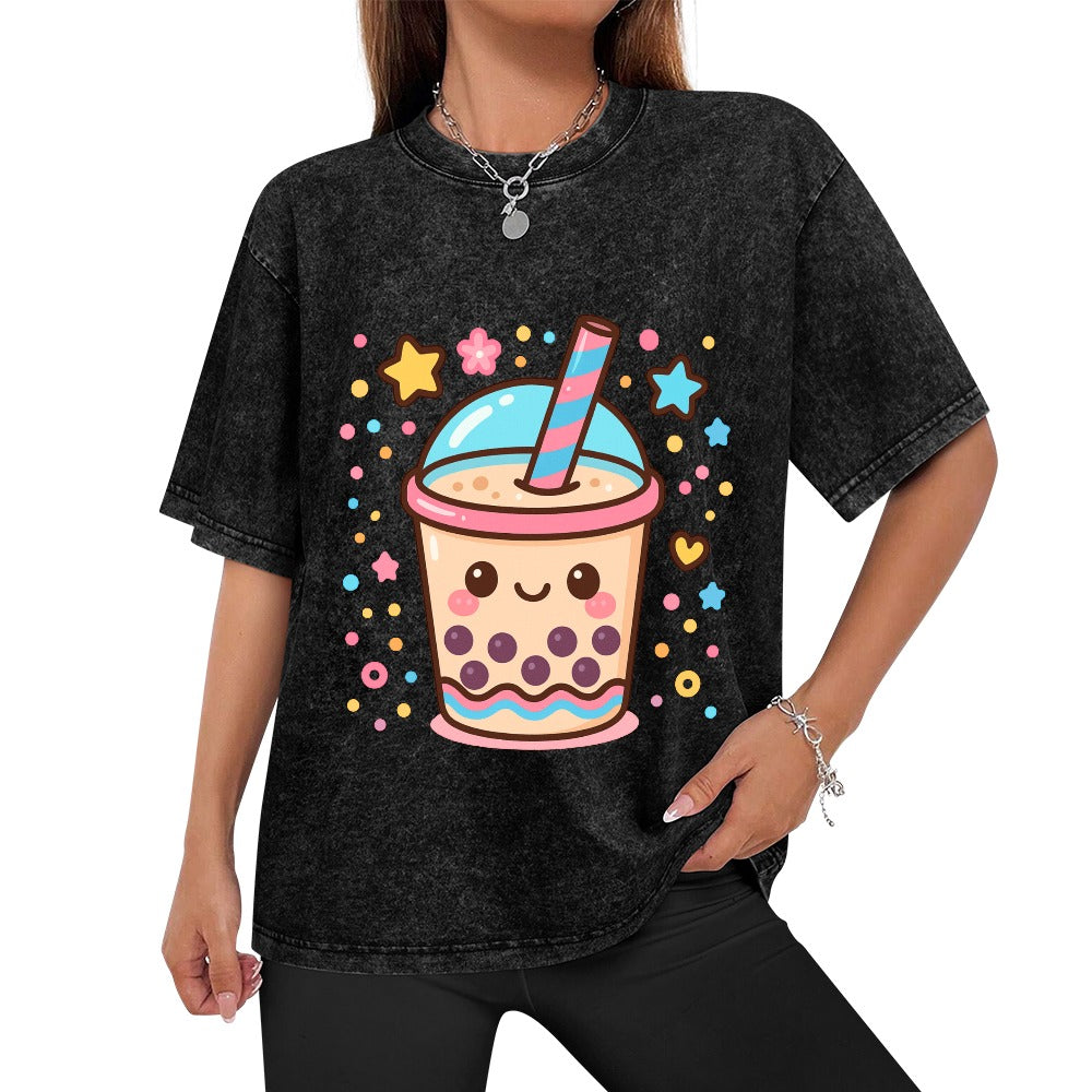 Sparkly Kawaii Boba Tee