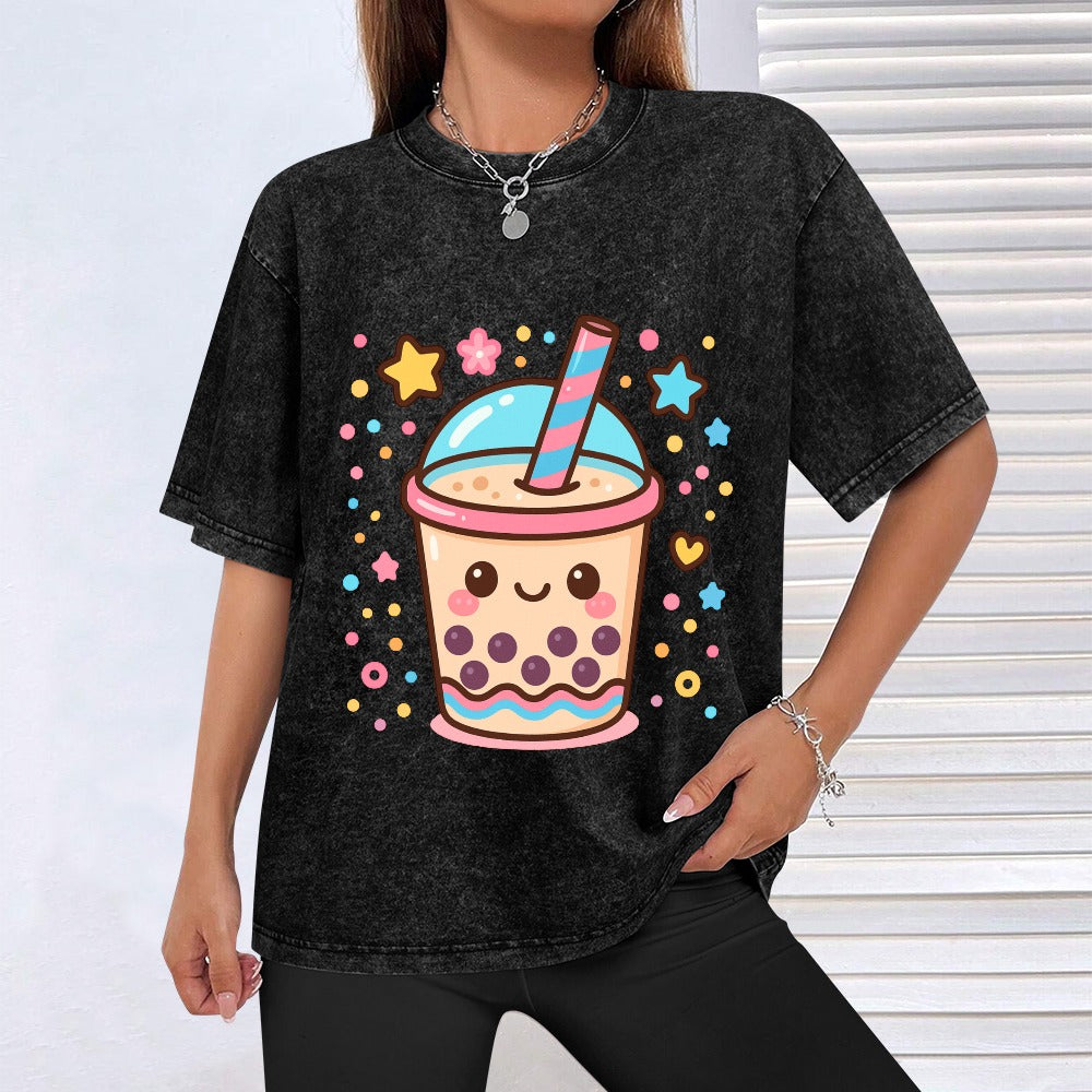 Sparkly Kawaii Boba Tee