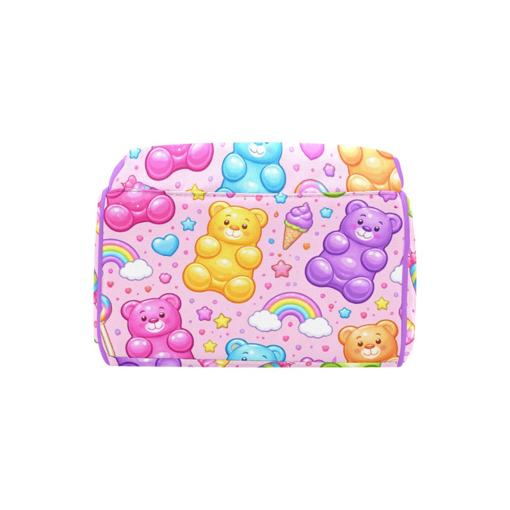 Harajuku Gummy Bears Pattern Multi-Function Backpack