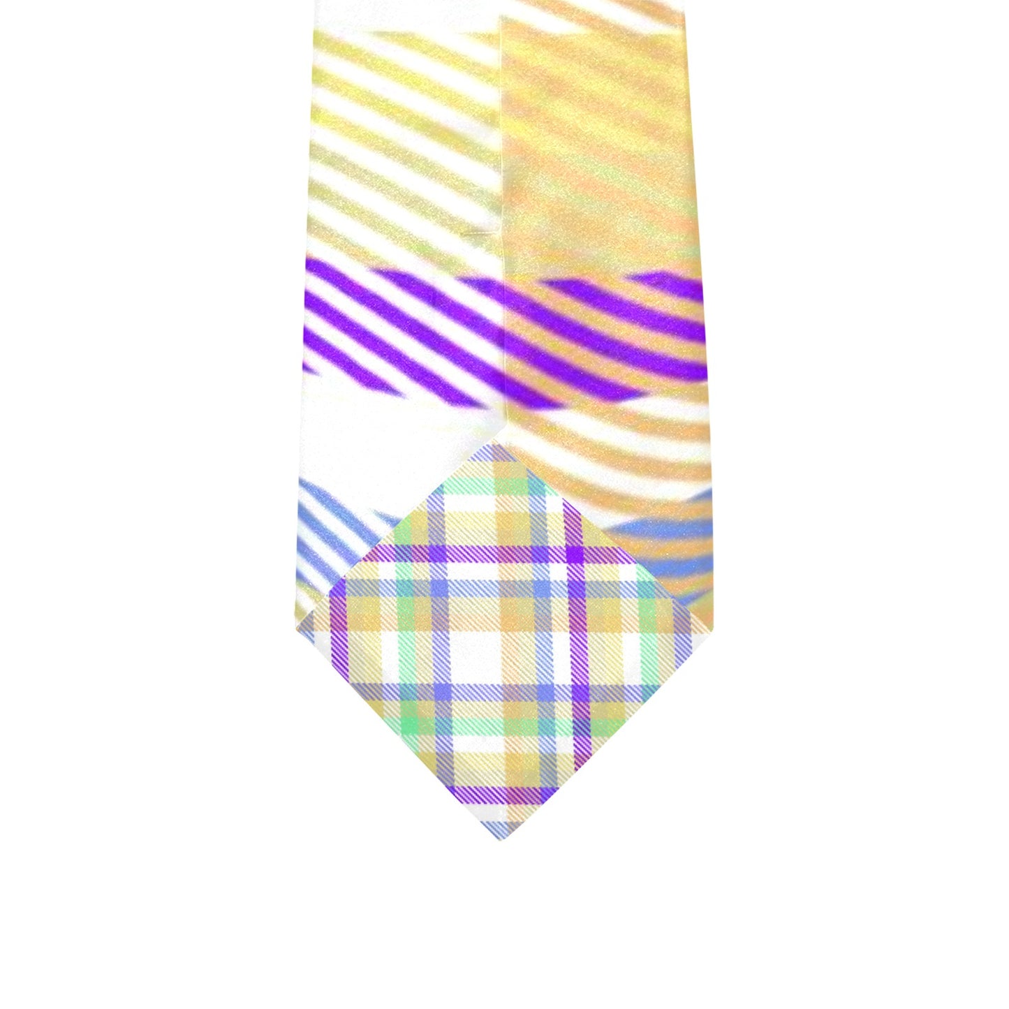 Custom Peekaboo Necktie - Pastel Plaid