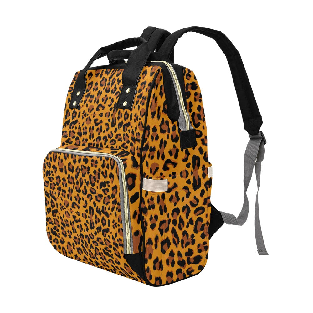 Classic Leopard Print Multi-Function Backpack