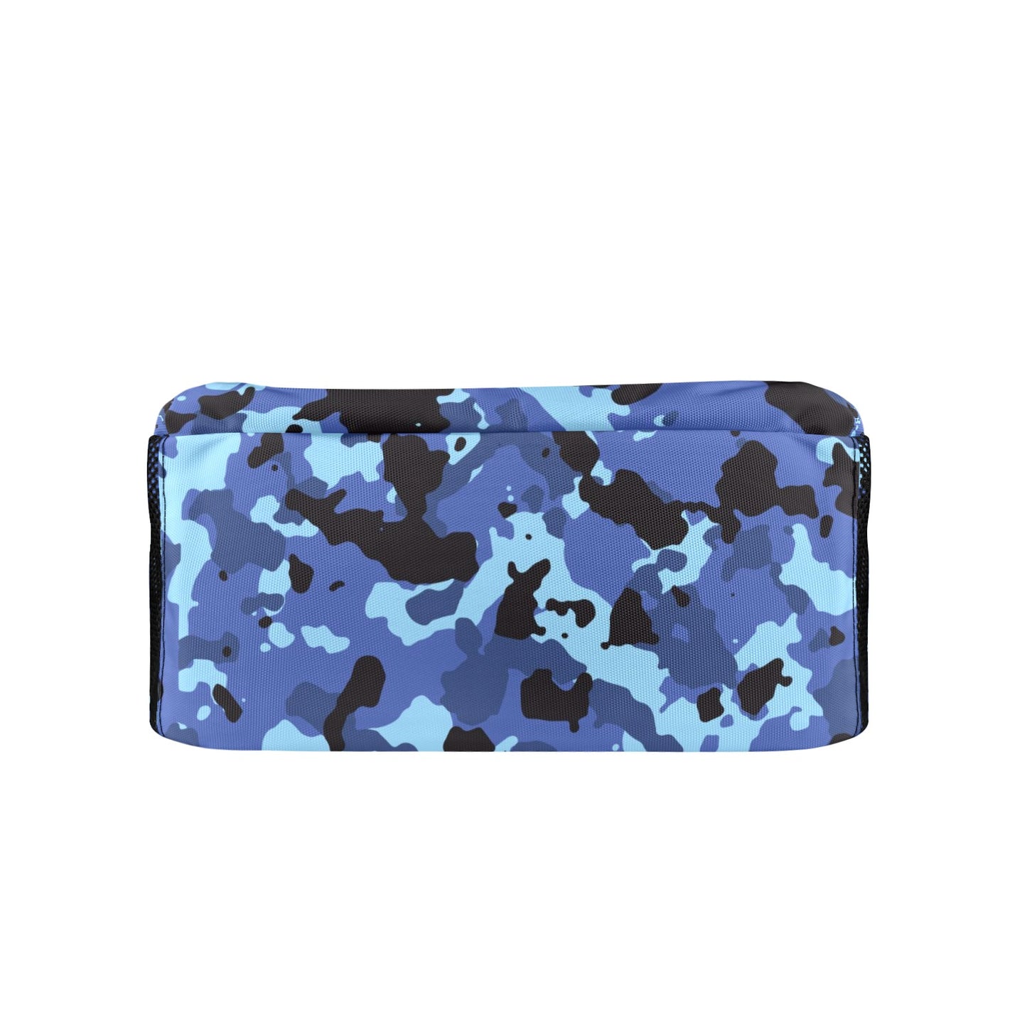 Deep Ocean Blue Camo All Over Print Leisure Sports Backpack