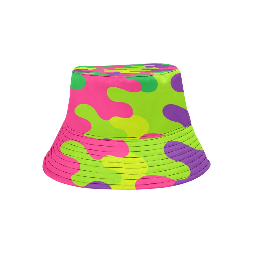 Harajuku Rainbow Camo Camouflage Bucket Hat