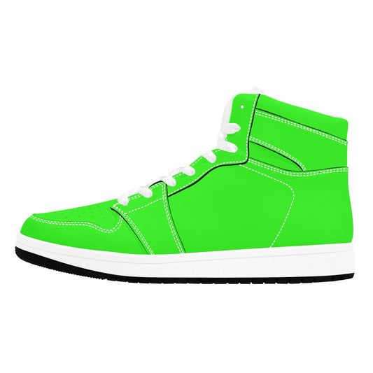 Highlighter Green Men's High Top Sneakers