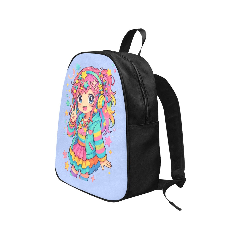 Harajuku Kawaii Cute Anime Girl Canvas Backpack