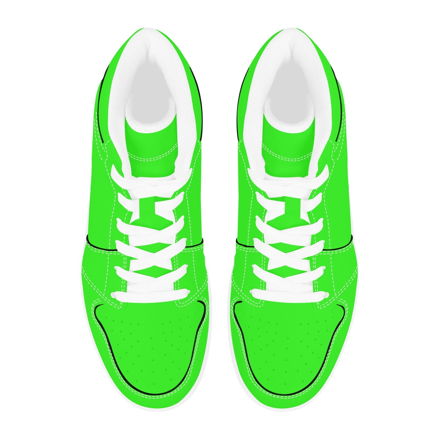 Highlighter Green Men's High Top Sneakers