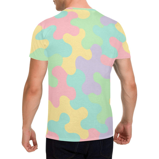 Harajuku Pastel Rainbow Camo T-shirt