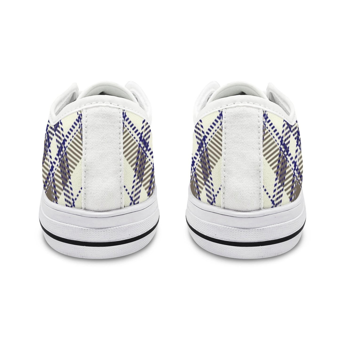 Collegiate Plaid Low Top Women's Shoes