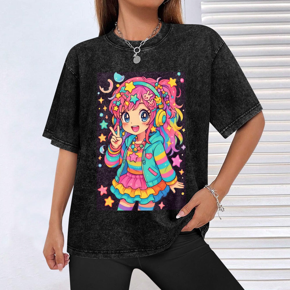 Cute Anime Kawaii Harajuku Girl T-Shirt