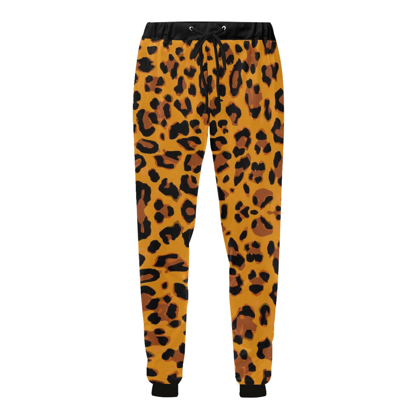 Orange Leopard Joggers Casual Baggy Slacks
