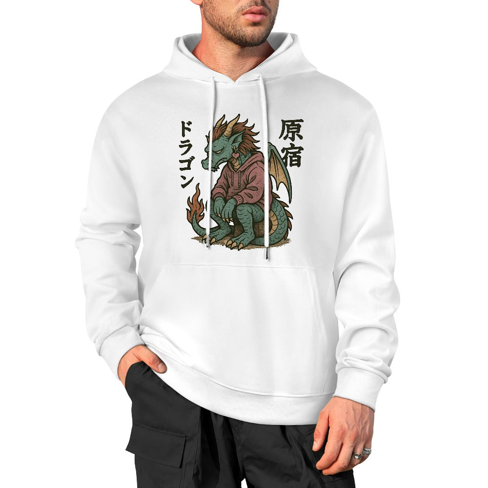Emo Goth Dragon Pure Cotton Hoodie