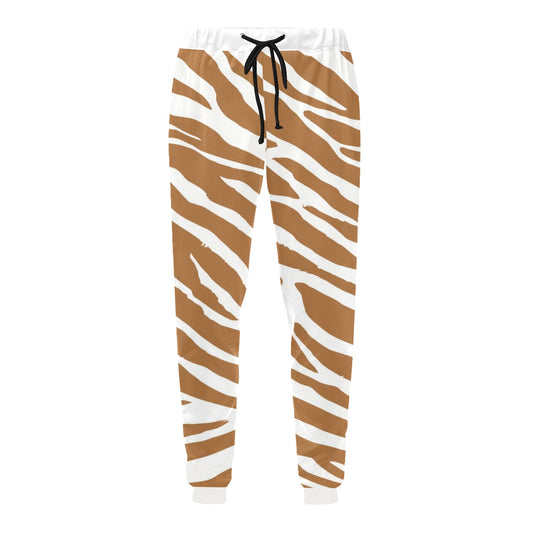 Brown Zebra Joggers Casual Baggy Slacks