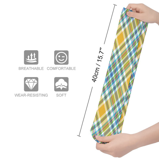 Yellow Plaid Breathable Socks