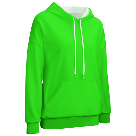 Highlighter Green Dropped Sleeve Hoodie