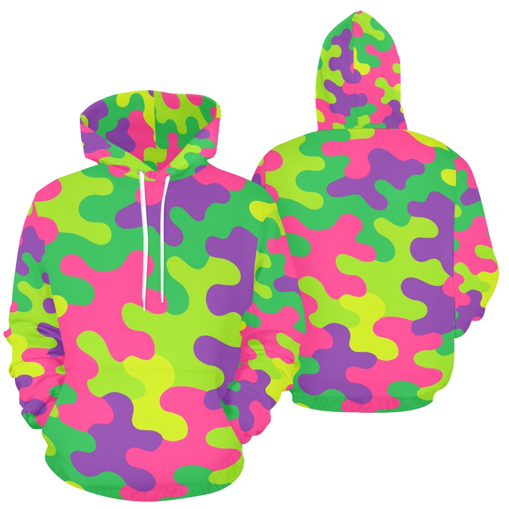 Harajuku Rainbow Camo Women's Hoodie