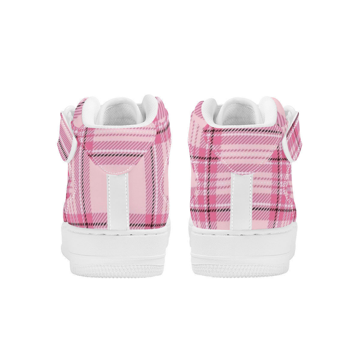 Pink Plaid Harajuku High Top Unisex Sneaker
