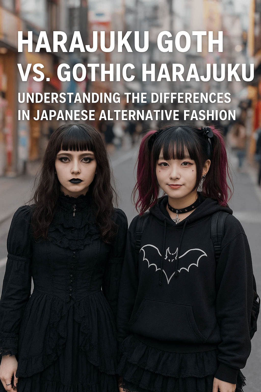 Harajuku Goth vs. Gothic Harajuku: Understanding the Differences in Japanese Alternative Fashion