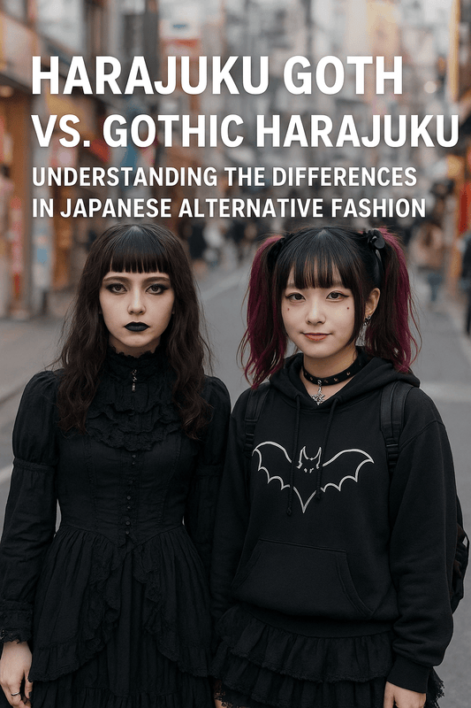 Harajuku Goth vs. Gothic Harajuku: Understanding the Differences in Japanese Alternative Fashion