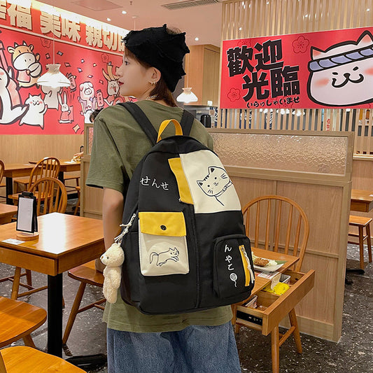 Large Capacity Student Backpack for Girls