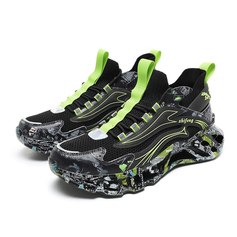 Men's Shock-Absorbing Camouflage Running Shoes