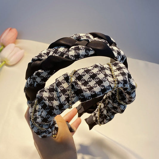 Thousand Birds Check Hair Band