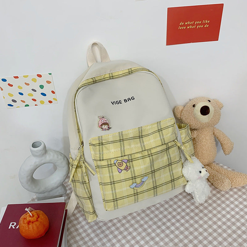 Junior High School Large Capacity Fashion Backpack for Girls
