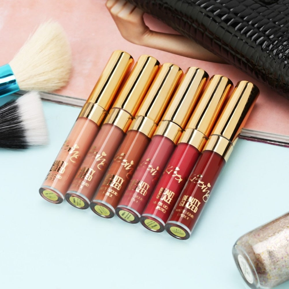 6pcs Portable Matte Liquid Lipstick Set - Harajuku Style