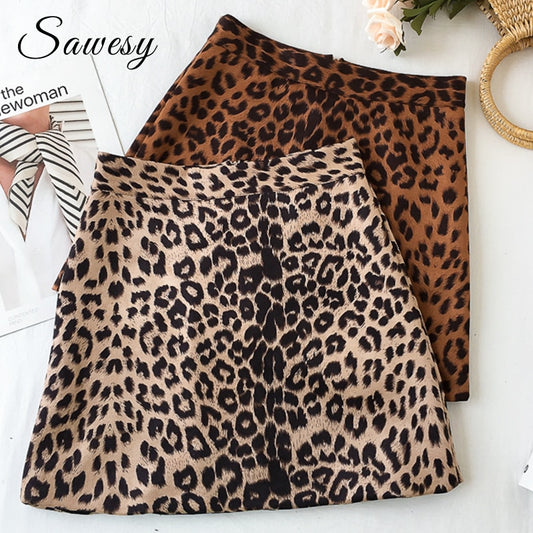 Sexy Leopard Mini Skirt for Women