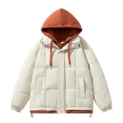 Unisex Playful Two-Piece Cotton Jacket - Winter Casual Wear