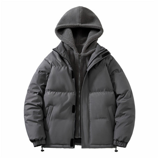 Men's Harajuku Style Hooded Cotton Jacket