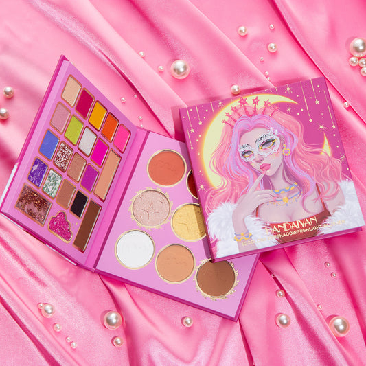 30 Colors Mask Queen Eyeshadow Palette + Blush + Contour
