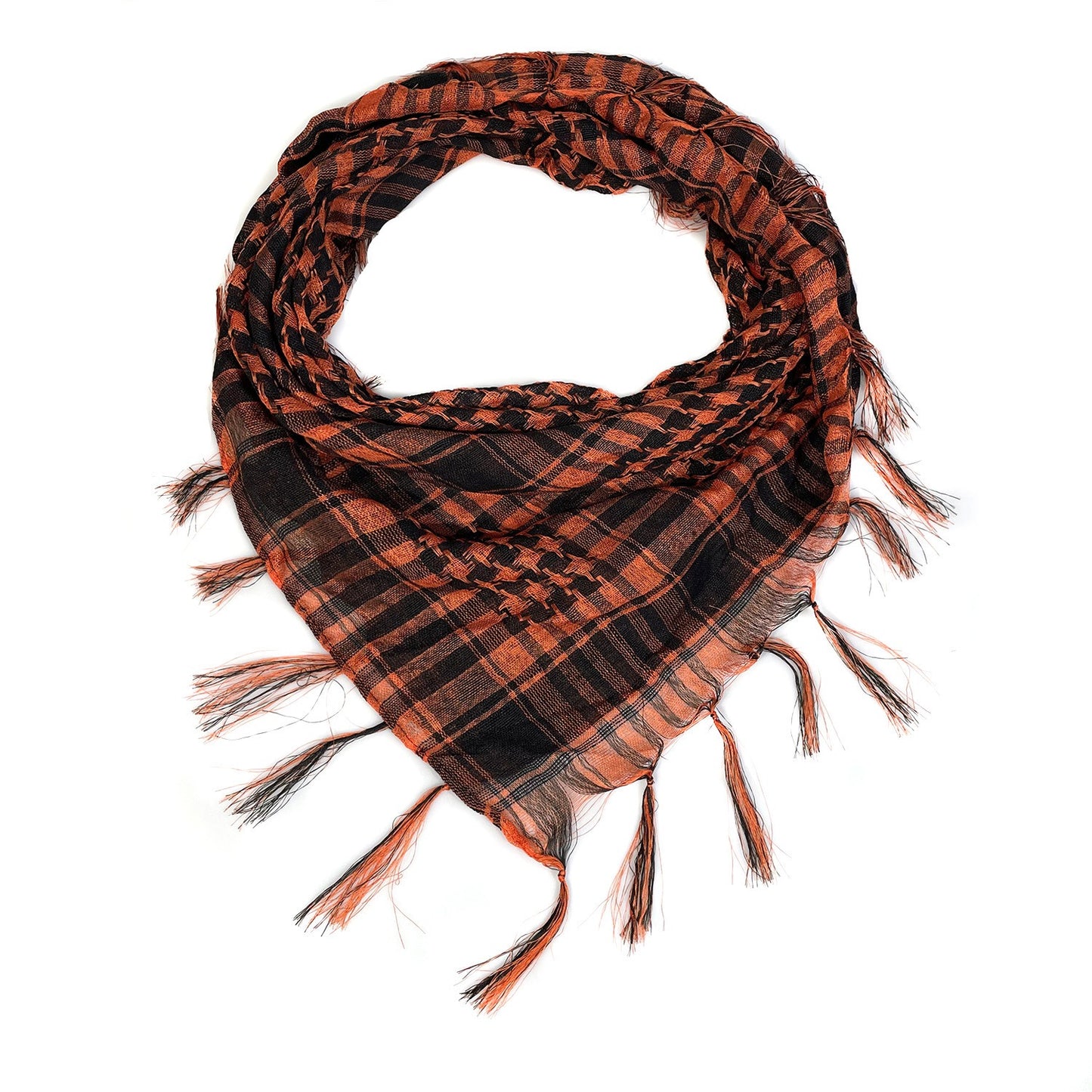 Harajuku Style Network Silk Thousand Bird Grid Scarf