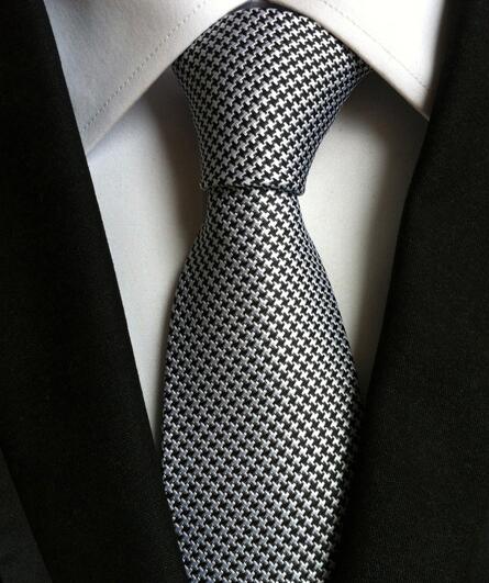 Classic Yellow & Navy Blue Striped Silk Tie