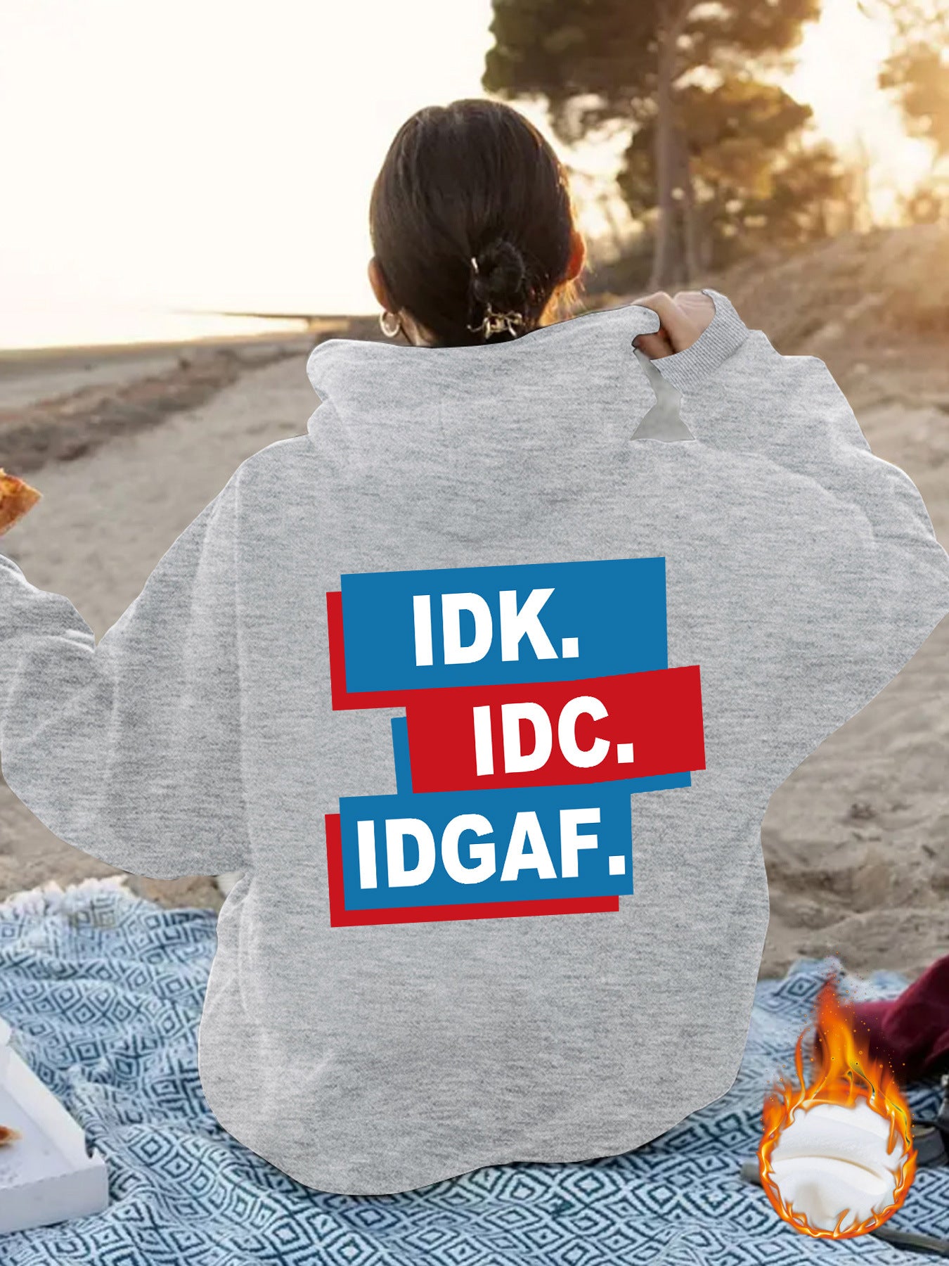 Top and Hoodie IDK.IDC.IDGAF