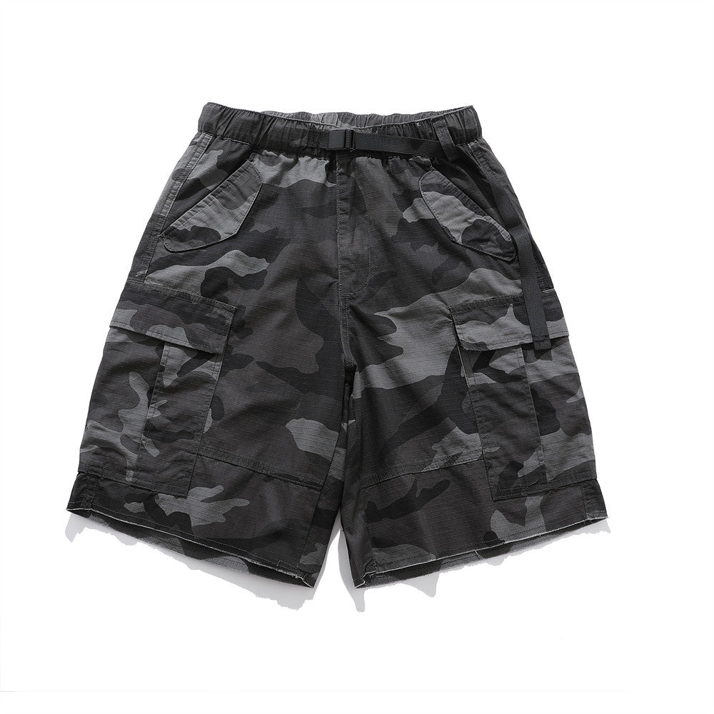 Summer Camouflage Multi-Pocket Shorts for Men