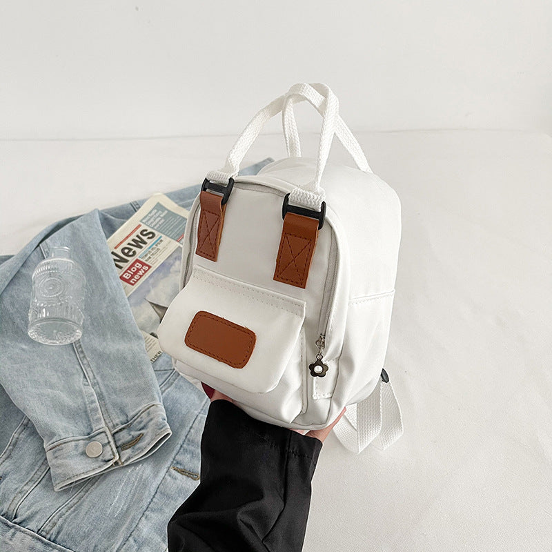 Trendy Mini Backpack for Girls - Korean Style Canvas Bag